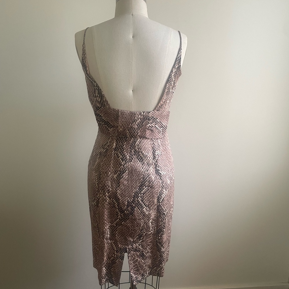 Vintage Tracy Reese Cocktail Snake Print Dress - Picture 4 of 6